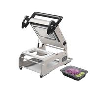 SIEEOUR Sigillatrice Termica Alimentare Commerciale, Macchina Sigillatrice A Pressione Manuale, Efficiente 7-8 Sigilli/Min Per Vaschette Takeaway, Per Cibi Diversi, Ristoranti, Carne