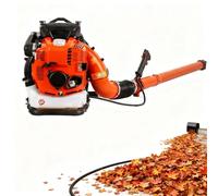 SIEEOUR Soffiatore Per Foglie A Gas A Zaino 95cc Ottimizzato Per Rimozione Neve, Soffiatore Per Foglie A Zaino 4 Tempi Avanzato 10 Hp, Per Condizioni Invernali Pesanti(Red)