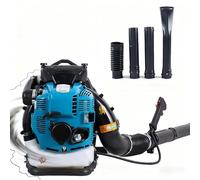 SIEEOUR Soffiatore Per Foglie A Gas A Zaino 95cc Ottimizzato Per Rimozione Neve, Soffiatore Per Foglie A Zaino 4 Tempi Avanzato 10 Hp, Per Condizioni Invernali Pesanti(Blue)