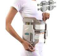 SIEEOUR Spinal Decompression Back Stretcher, Manual Adjustable 450N Max Lumbar Traction Device, Decompression Belt for Lower Back Pain Relief & Spinal Support, Bilateral and Unilateral Modes