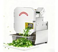 SIEEOUR Tritatore Erbe Professionale Commerciale, 200w Tagliaverdure Elettrico Con Funzione Tritacipollotti, 150-300kg/H, Spessore 1.5-35mm, Per Prezzemolo, Sedano, Uso Professionale