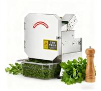 SIEEOUR Tritaverdure Commerciale, 200w Tritaverdure Elettrico Con Spessore Regolabile, Uscita 150-300kg/H E Gamma di Taglio 1.5-35mm, Per Peperoncino, Patata in Ambienti Commerciali