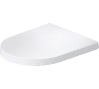 Siège de WC Balcoon Duravit, à recouvrement, charnière acier inox, sans dispositif d'abaissement automatique, 0027613200, 0027613200, Colorazione: Bianco seta opaco