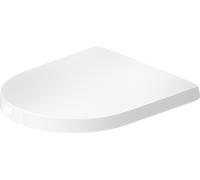 Siège de WC Balcoon Duravit, en forme de D, amovible, avec dispositif d'abaissement automatique, 0027790000, 0027790000, Colorazione: Bianco lucido