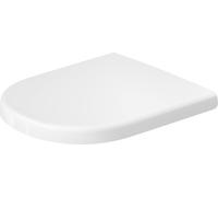 Siège de WC Duravit D-Code, amovible, fixation par pin, 360x483mm, se chevauchant, blanc brillant, charnières en inox, 0028510000, 0028510000