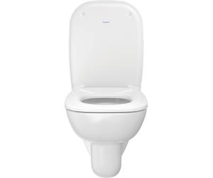Siège de WC Duravit D-Code Compact, fixation par étrier, 360x430mm, blanc brillant, charnières en inox, 0067310099, 0067310099