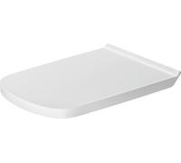 Siège de WC Duravit DuraStyle, version allongée, charnières en acier inoxydable, avec mécanisme de fermeture en douceur, 0062390000, 0062390000