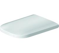 Siège de WC Duravit Happy D.2 avec charnières SoftClose en acier inoxydable, version étendue pour WC sans rebord, 0064690099, 0064690099