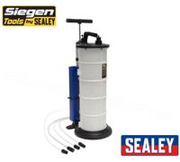 Siegen Da Sealey S01167 Manuale Vacum Olio / Fluido Estrattore Grande 9L Manuale