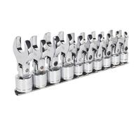 Siegen S01043 Flessibile Crow's Piede Chiave a Forchetta Set 10pc 1cmSq Drive