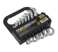 Siegen S01190 Set Di Chiavi A Cricchetto Combinata 7 Pezzi Stubby Imperial
