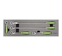 Sealey S01230 5pc 3/8 "Sq Drive Ratchet Wrench Set