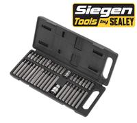 Sealey Trx-Star/Esagonale/Scanalate Set di Punte 40pc 1cm & 1.3cmSq Drive S0982
