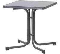 SIEGER Tavolo Pieghevole Giardino 70x70 Grigio Ferro Tavolino Da BAR Terrazza