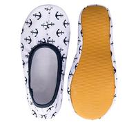 Siegertreppchen® Scarpe da Ginnastica Artistica 26 Motivo Ancora - Scarpe da Ballo per Ragazze, Ragazzi e Adulti