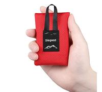 Siegvoll Mini Coperta da Spiaggia Portatile 140 x 110 cm Tappetino da Picnic Pocket Portatile Coperta da Picnic Piccola Tappetino da Spiaggia per Campeggio, Trekking, Montagna, Viaggi (Nero)