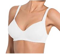 SIELEI 1 Reggiseno Donna 960 Senza Ferretto in Microfibra Stretch Liscia - Coppa C, Bianco 2