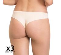 SIèLEI 3 SLIP BRASIALIANA DONNA VITA BASSA TAGLIO INVISIBILE MICROFIBRA 1347