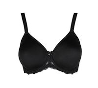 SIèLEI Reggiseno con Coppe Spacer E Ferretto Un Fascia Morbido Pizzo Attuale e Malizioso Elegante E Raffinato Allure Art 2686 (C, Nero, 7)