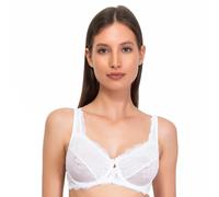 SIèLEI Reggiseno Francese con Ferretto Coppa C o D e con regolatore supplementare Art. 2442 (D, Bianco, 3 IT 80 D/EUR 90 F 36 UK/USA)