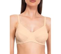 SIELEI, Reggiseno Francese con Ferretto, Realizzato in Microfibra Compatta e Contenitiva, Coppe Foderate in Cotone, Spalline Regolabili, Designed in Italy, Color Skin, Taglia 4C