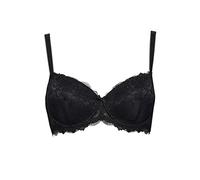 SIèLEI Reggiseno in Pizzo con Ferretto e Coppe Imbottite Soft - 2454 (6°, Nero)
