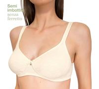 SÌèLEI Reggiseno Semi-Imbottito Senza Ferretto Realizzato Cotone Biologico 1452