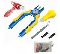 Siellmy Technic - Set di pezzi di ricambio per mattoni, con righello di misurazione, pinzetta, martello, pinza ausiliaria, mattoncini separatori per pietre, separatori per pietre, separatori