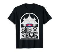 SIEM Reap Cambogia Bold Outline Souvenir da Viaggio Maglietta