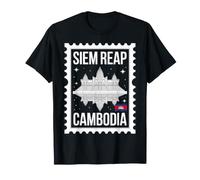 SIEM Reap Cambogia Francobollo Souvenir di Viaggio Maglietta