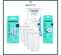 Siemens 10 compresse detergenti + 3 compresse decalcificanti + 3 filtri per E...