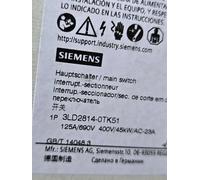 Siemens 3LD2814-0TK51 sezionatore interruttore principale 3 poli NUOVO SPEDIZ...