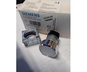 SIEMENS 3SB3501-0AA51 TESTA PULSANTE LUMINOSO BIANCO CON SUPPORTO 3 ELEMENTI NUO