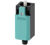 Siemens 3SE5 234-1BC05-1AF3 Interruttore di posizione meccanica, Unità completa, Contenitore in plastica, Larghezza 31mm, Stantuffo arrotondato, Presa connettore M12, 5 poli, 2 LED, Contatti ad azione lenta, 1 NO + 1 contatti NC, Tensione LED 24VDC