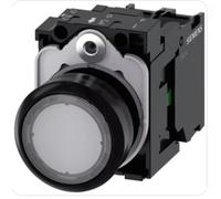 Siemens 3su11020ab701ba0 puls.lum.piatto trasp.led 24v uc 1na