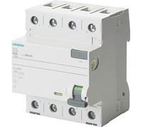 Siemens 5SV33464 - Interruttore di protezione FI, 3P+N, tipo B, ritardato, 30 mA. 63 A, 400 V