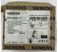 Siemens 5SY4502-7 MCB Interruttore miniatura 1+N 2A C-Curve 230 Germania