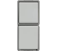 SIE 5TA4816 - SUPERFICIE DELTA IP44, commutatore AP grigio scuro/grigio chiaro