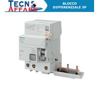 Siemens Blocco Differenziale 3P 63A Tipo AC 500ma 5SM2 735-0