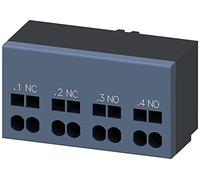 Siemens Blocco interruttore ausiliario 3RA69 13-2A, avviamento compatto, attacco a molla, 1 NO + 1 tipo di contatto NC