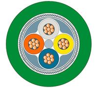 Siemens Cavo Ethernet Cat.5, 20 m, cavo patch verde, A RJ45, foglio di alluminio con schermatura intrecciata in stagnato