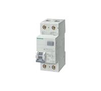 Interruttore magnetotermico differenziale Siemens 1P+N 25A 30mA tipo AC 6kA 2 moduli 5SU13561KK25