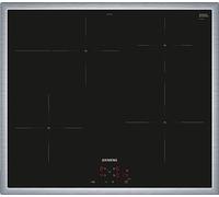 Siemens EI645CFB6E iQ300, piano cottura a induzione, 60 cm, controllata da fornello, powerBoost, powerInduction - Cottura veloce, pulita e sicura, funzione timer, nero, con telaio sospeso