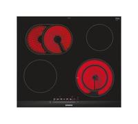 Siemens et675fnp1e piano cottura nero, acciaio inossidabile incasso ceramica