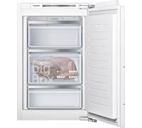 Siemens GI21VADD0 iQ500 - Congelatore da incasso, made in Germany, 140 kWh all'anno, 95 l, LowFrost, Big Box, illuminazione interna a LED, cerniera piatta