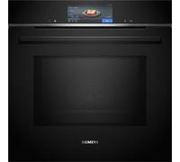 Siemens Forno pirolitico combinato con microonde da incasso HM778GMB1 finitura nero da 60 cm