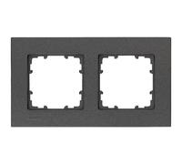 Siemens Interruttore 2 vie Telaio di copertura Delta Carbone 5TG11122 1 pz.