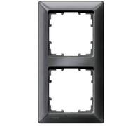 Siemens Interruttore 2 vie Telaio di copertura Delta Carbone 5TG25526 1 pz.