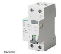 SIEMENS INTERRUTTORE DIFFERENZIALE 2 POLI 16A 10MA TIPO AC 5SV4111-0