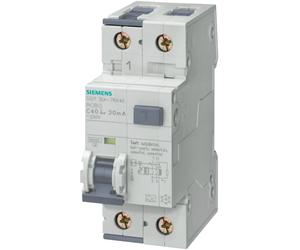SIEMENS INTERRUTTORE MAGNETOTERMICO DIFFERENZIALE 1P+N 10A 4,5KA 30MA 5SU13531KK